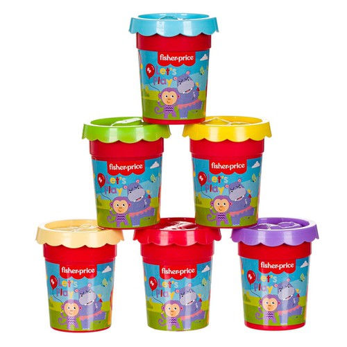 Loder set kavanoz plastik me ngjyra fisher price 6