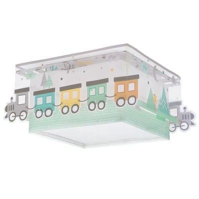 Kid'S Ceiling Lamp Night Train 2Xe27 15W