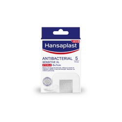 Hansaplast Antibacterial XL Sensitive Αντιμικροβιακά Επιθέματα 5 τεμάχια