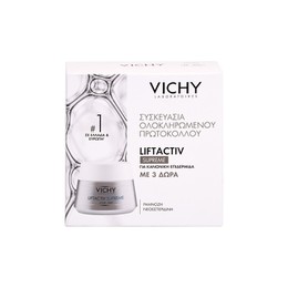 Vichy Promo Liftactiv Supreme 50ml Για Kανονική Επιδερμίδα & Mineral 89 4 ml & Liftactiv Epidermic Filler 10ml & Night Cream 15 ml