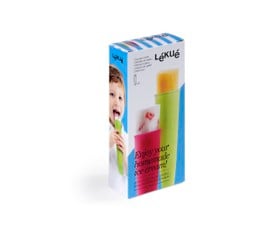 Lekue Ice Pop Φόρμες Σιλικόνης Για Γρανίτα 90ml  Χρωματιστές -Σετ 3 Τεμαχίων