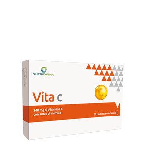 Nutrifarma Vita Βιταμίνη C με Μύρτιλο, 20 Παστίλιε