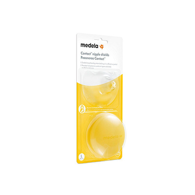MEDELA Contact Nipple Shields-Ψευδοθηλές Σιλικόνης Με Θήκη Large