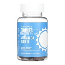Natures Plus Gummies Vitamin D3 1000 IU - Βατόμουρο, 60 gummies