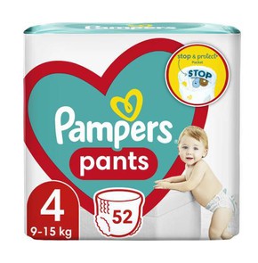 Pampers Pants Size 4 (9-15kg), 52 Pants - Diapers