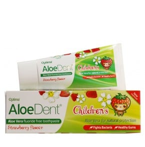 Optima Aloe Dent Strawberry Children's Toothpaste 