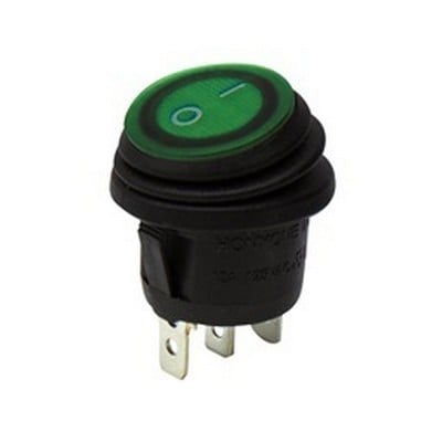 Rocker Switch Mini 3P Φ23 With Light On-Off 8A/250