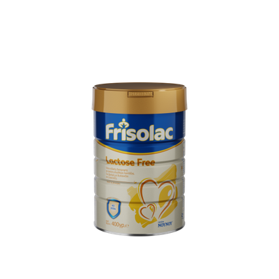 FRISOLAC LF Βρεφικό Γάλα Σε Σκόνη Ειδικής Διατροφής Ελεύθερο Λακτόζης Από Τη Γέννηση 400g