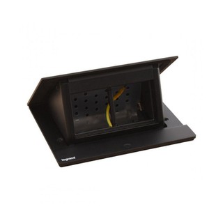 Pop-Up Recessed Box for Office Table 4 Gangs Black