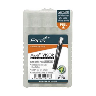 Pica VISOR Permanent Refill Leads White 4pcs 991-5