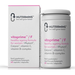 Nutramins Vitaprim F Healthy Ageing Formula For Women Συμπλήρωμα Για Γυναικεία Αντιγήρανση 60 Κάψουλες