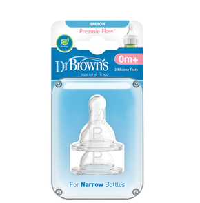Dr Brown's Silicone Nipples Options+ for Narrow Bo