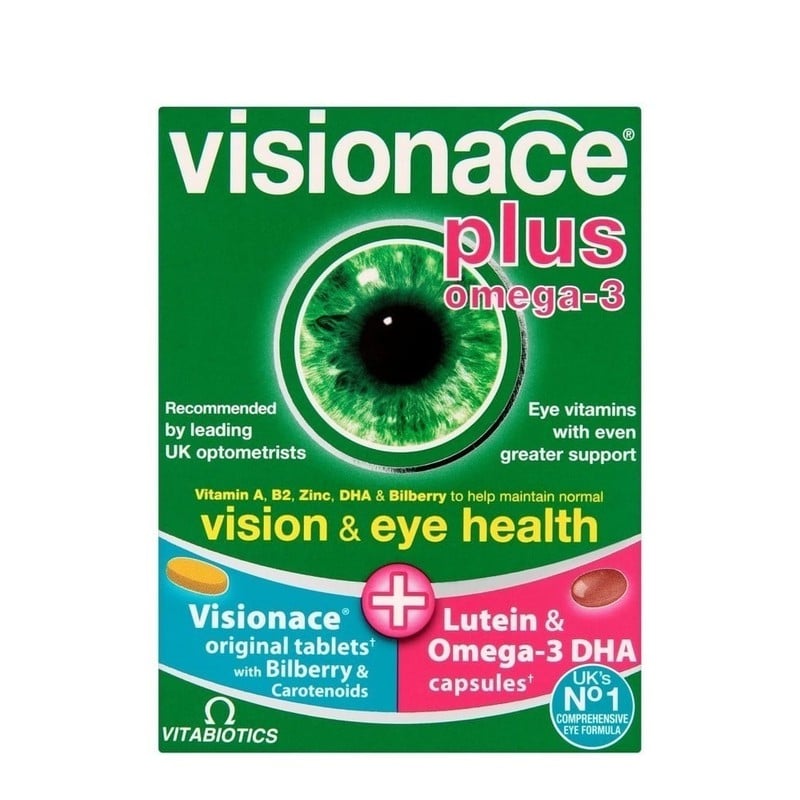 Vitabiotics Vitabiotics Visionace Plus Omega 3 For Eye Care 28 Tabs 28 Caps