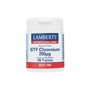 LAMBERTS GTF Chromium 200μg 100 tabs