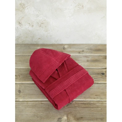 Μπουρνούζι με Κουκούλα zen - Medium - Happy red Ni
