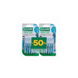 Gum Trav-Ler Promo (-50% Στο 2ο Προϊόν) Μεσοδόντια Βουρτσάκια 1614 1.6mm Μπλε 2x6 τεμάχια 