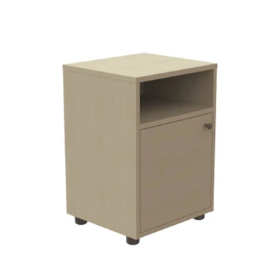 Κομοδίνο Ξύλινο με Ντουλάπι 42x65x38cm Alfa Set Se