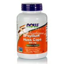 Now Psyllium Husk Caps 500mg - Δυσκοιλιότητα, 200 veg. caps