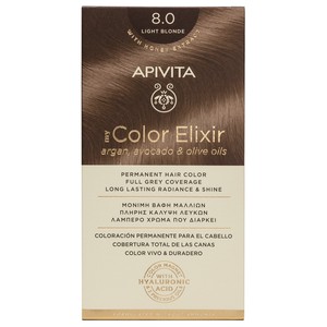 APIVITA Βαφή μαλλιών color elixir N8.0 ξανθό ανοιχ