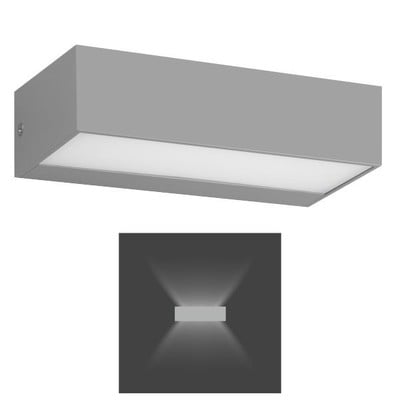 Outdoor Wall Light Led Gray 8W 4000K 500Lm