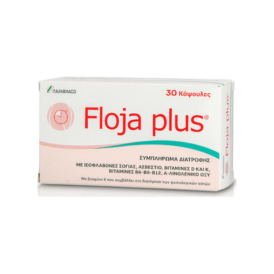 ITALFARMACO Floja Plus Συμπλήρωμα Διατροφής Για Τα Συμπτώματα Της Εμμηνόπαυσης x30 Κάψουλες