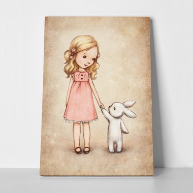 Little girl bunny vintage 159721772 a