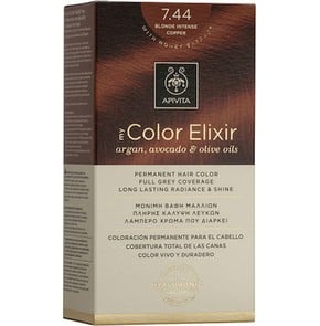 Apivita My Color Elixir Μόνιμη Βαφή Μαλλιών Νο 7.4