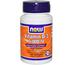 Now Vitamin D3 5,000iu 120 softgels