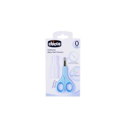 Chicco Safety Scissors With Rounded Edges & Case 0+ Months Blue 1 piece