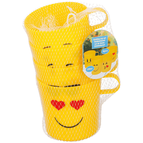 Filxhan Të Verdhë Dizajn Emoji 250 Ml 4 Copë