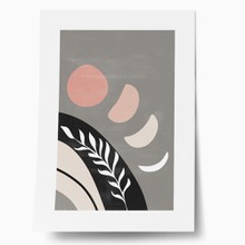 Abstract minimalist moon