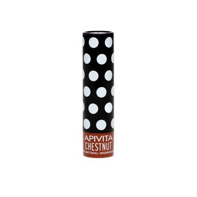 Apivita - Chestnut Lip Care με Κάστανο, Ελαφριά Σοκολατί Απόχρωση - 4.4gr