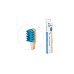 The Humble Co. Toothbrush Bamboo Adult Sensitive Blue Μπλε Οδοντόβουρτσα Ενηλίκων Για Ευαίσθητα Δόντια & Ούλα 1 τεμάχιο