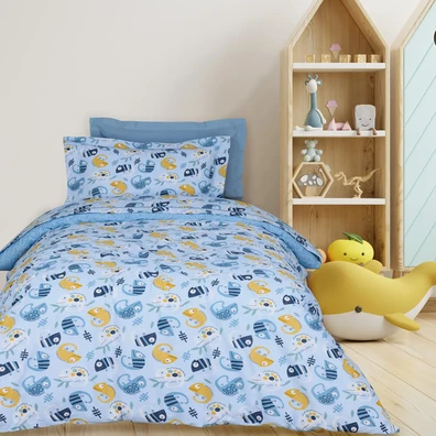 Das Kids σετ Σεντονια Μονα 4935 Blue 170x260
