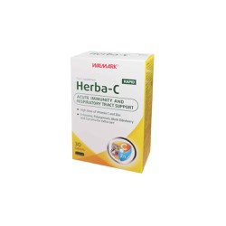 Walmark Herba C Rapid Πολυβιταμινούχο Συμπλήρωμα Διατροφής Με Βιταμίνη C & Ψευδάργυρο Για Ενίσχυση Του Ανοσοποιητικού 30 ταμπλέτες