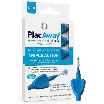 Plac Away Triple Action 0.6mm Μεσοδόντια Βουρτσάκι