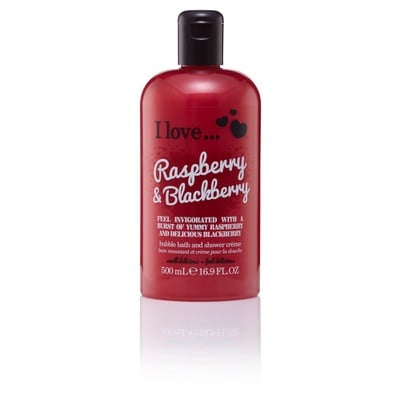 I LOVE Cosmetics Bubble Bath & Shower Creme Rasberry & Blackberry Ενυδατικό Αφροντούς 500ml