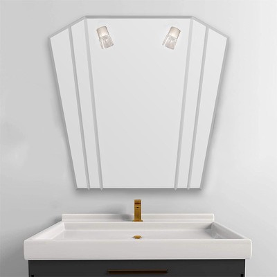 Καθρέπτης μπάνιου τοίχου κρεμαστός 90x80