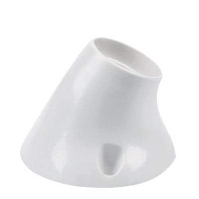 Wall Mounted Curved Lamp Holder Ε27 75W Max-White