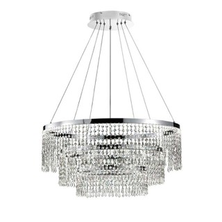 Pendant Light with Crystals LED 108W 3000K Silver 