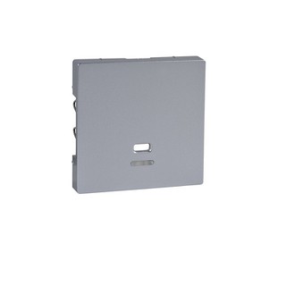 Merten M-Plan Cover Plate with Pull Cord Aluminium