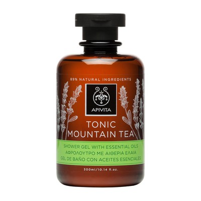 APIVITA Tonic Mountain Tea Αφρόλουτρο με Αιθέρια Έ