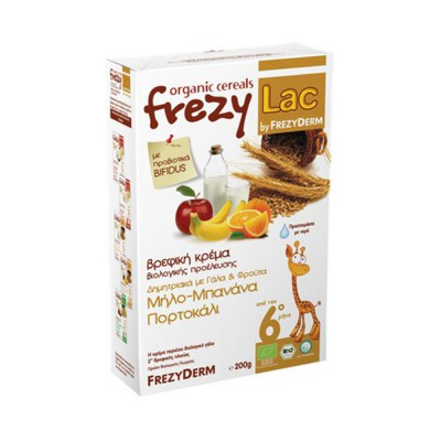 FREZYDERM - FREZYLAC ΒΡΕΦΙΚΗ ΚΡΕΜΑ Δημητριακά με Γάλα & Φρούτα - 200gr