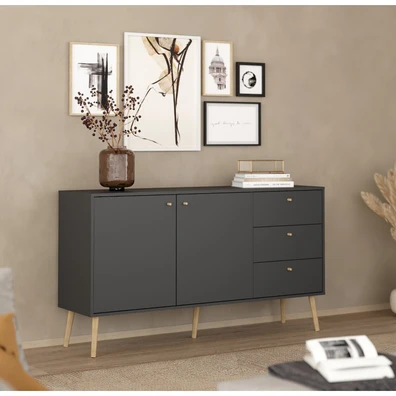 Bodo Μπουφές Με 2 Πόρτες Και 3 Συρτάρια 147x39x81,