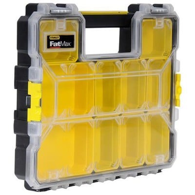 Plastic Toolbox 44,6X35,6X7,5cm Black With Clear C