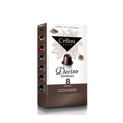 Cellini Καφές Deciso Espresso (Συμβατές με Nespresso) 10caps