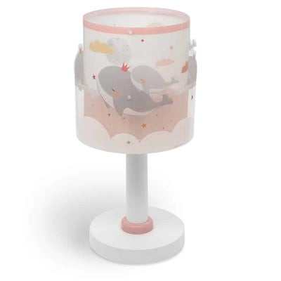 Kids Desk Lamp E14x1 Whale Dreams Pink