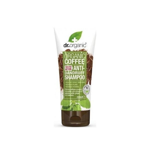Dr.Organic Coffee Anti-Dandruff Shampoo Σαμπουάν με Βιολογικό Καφέ Κατά της Πιτυρίδας, 200ml