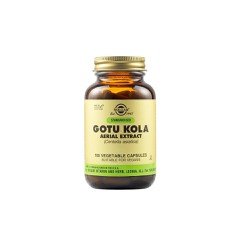 Solgar Gotu Kola Aerial Extract Dietary Supplement Ideal For Varicose Veins Cellulitis & Various Skin Problems 100 Herbal Capsules