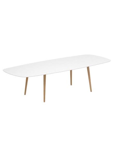 STYLETTO OVAL TABLE WITH CERAMIC TOP 300x120cm